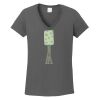 Ladies Heavy Cotton ™ 100% Cotton V Neck T Shirt Thumbnail