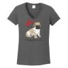 Ladies Heavy Cotton ™ 100% Cotton V Neck T Shirt Thumbnail