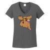 Ladies Heavy Cotton ™ 100% Cotton V Neck T Shirt Thumbnail