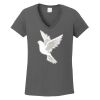 Ladies Heavy Cotton ™ 100% Cotton V Neck T Shirt Thumbnail