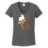 Ladies Heavy Cotton ™ 100% Cotton V Neck T Shirt Thumbnail