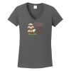 Ladies Heavy Cotton ™ 100% Cotton V Neck T Shirt Thumbnail
