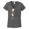 Ladies Heavy Cotton ™ 100% Cotton V Neck T Shirt Thumbnail