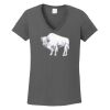 Ladies Heavy Cotton ™ 100% Cotton V Neck T Shirt Thumbnail