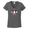 Ladies Heavy Cotton ™ 100% Cotton V Neck T Shirt Thumbnail