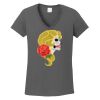Ladies Heavy Cotton ™ 100% Cotton V Neck T Shirt Thumbnail