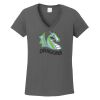 Ladies Heavy Cotton ™ 100% Cotton V Neck T Shirt Thumbnail