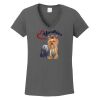 Ladies Heavy Cotton ™ 100% Cotton V Neck T Shirt Thumbnail