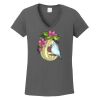 Ladies Heavy Cotton ™ 100% Cotton V Neck T Shirt Thumbnail