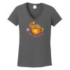 Ladies Heavy Cotton ™ 100% Cotton V Neck T Shirt Thumbnail