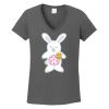 Ladies Heavy Cotton ™ 100% Cotton V Neck T Shirt Thumbnail