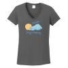 Ladies Heavy Cotton ™ 100% Cotton V Neck T Shirt Thumbnail