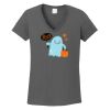 Ladies Heavy Cotton ™ 100% Cotton V Neck T Shirt Thumbnail