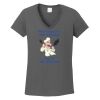 Ladies Heavy Cotton ™ 100% Cotton V Neck T Shirt Thumbnail