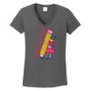 Ladies Heavy Cotton ™ 100% Cotton V Neck T Shirt Thumbnail