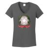 Ladies Heavy Cotton ™ 100% Cotton V Neck T Shirt Thumbnail