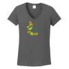 Ladies Heavy Cotton ™ 100% Cotton V Neck T Shirt Thumbnail