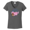 Ladies Heavy Cotton ™ 100% Cotton V Neck T Shirt Thumbnail