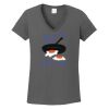 Ladies Heavy Cotton ™ 100% Cotton V Neck T Shirt Thumbnail