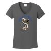 Ladies Heavy Cotton ™ 100% Cotton V Neck T Shirt Thumbnail