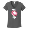 Ladies Heavy Cotton ™ 100% Cotton V Neck T Shirt Thumbnail