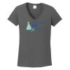 Ladies Heavy Cotton ™ 100% Cotton V Neck T Shirt Thumbnail