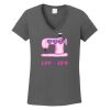 Ladies Heavy Cotton ™ 100% Cotton V Neck T Shirt Thumbnail