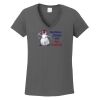 Ladies Heavy Cotton ™ 100% Cotton V Neck T Shirt Thumbnail
