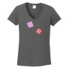 Ladies Heavy Cotton ™ 100% Cotton V Neck T Shirt Thumbnail