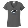 Ladies Heavy Cotton ™ 100% Cotton V Neck T Shirt Thumbnail