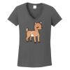 Ladies Heavy Cotton ™ 100% Cotton V Neck T Shirt Thumbnail