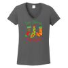 Ladies Heavy Cotton ™ 100% Cotton V Neck T Shirt Thumbnail