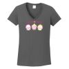 Ladies Heavy Cotton ™ 100% Cotton V Neck T Shirt Thumbnail