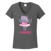 Ladies Heavy Cotton ™ 100% Cotton V Neck T Shirt Thumbnail