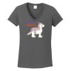 Ladies Heavy Cotton ™ 100% Cotton V Neck T Shirt Thumbnail