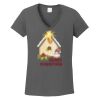 Ladies Heavy Cotton ™ 100% Cotton V Neck T Shirt Thumbnail