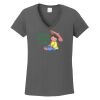 Ladies Heavy Cotton ™ 100% Cotton V Neck T Shirt Thumbnail