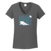 Ladies Heavy Cotton ™ 100% Cotton V Neck T Shirt Thumbnail