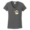 Ladies Heavy Cotton ™ 100% Cotton V Neck T Shirt Thumbnail