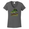 Ladies Heavy Cotton ™ 100% Cotton V Neck T Shirt Thumbnail
