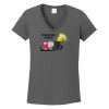 Ladies Heavy Cotton ™ 100% Cotton V Neck T Shirt Thumbnail