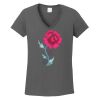 Ladies Heavy Cotton ™ 100% Cotton V Neck T Shirt Thumbnail