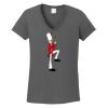 Ladies Heavy Cotton ™ 100% Cotton V Neck T Shirt Thumbnail