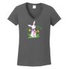 Ladies Heavy Cotton ™ 100% Cotton V Neck T Shirt Thumbnail