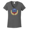 Ladies Heavy Cotton ™ 100% Cotton V Neck T Shirt Thumbnail