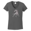 Ladies Heavy Cotton ™ 100% Cotton V Neck T Shirt Thumbnail