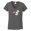 Ladies Heavy Cotton ™ 100% Cotton V Neck T Shirt Thumbnail