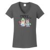 Ladies Heavy Cotton ™ 100% Cotton V Neck T Shirt Thumbnail