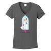 Ladies Heavy Cotton ™ 100% Cotton V Neck T Shirt Thumbnail