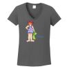 Ladies Heavy Cotton ™ 100% Cotton V Neck T Shirt Thumbnail